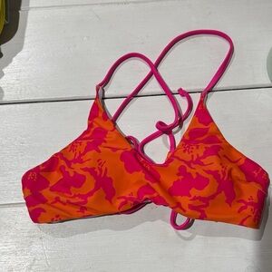 Orange and Pink Bikini Top
